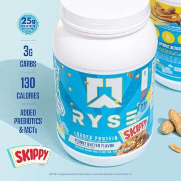 Ryse Loaded Protein Powder - 25g Protein & Skippy Flavor