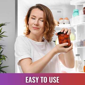 JAR HEADS Rubber Jar Opener Gripper Pad 2 Pack - Thick 5 Inch Grippers for Opening Jars Made in the ...