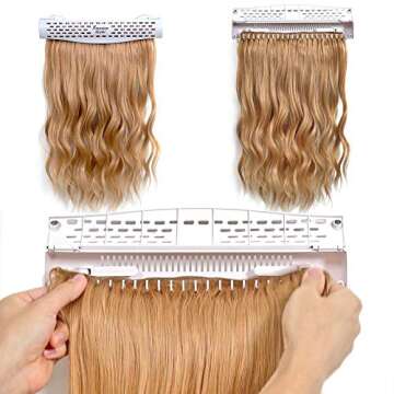 Hair Extension Holder and Hanger – Professional Hair Styling Tool and Extension Caddy for Washing,...