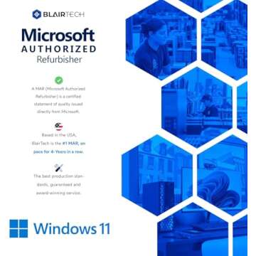 Blair Tech Windows 11 Desktop Computer | Intel i5-8500 (3.2) | 32GB DDR4 RAM | 1TB SSD Solid State | Home or Office Optiplex PC | Keyboard & Mouse (Renewed)