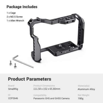 SMALLRIG GH5 GH5S Cage for Panasonic Lumix - Upgraded Version
