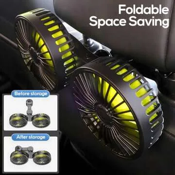 Dealswin Car Fan for Backseat Comfort and Air Flow