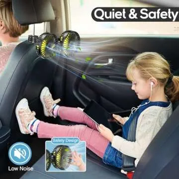 Dealswin Car Fan for Backseat Comfort and Air Flow