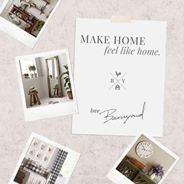 Barnyard Designs Rustic Vintage Wooden Desk Organizer Caddy with 3 Compartments Tabletop Desktop Office Supplies Desk Accessories Holder, White 14.5" x 6” (White/White)