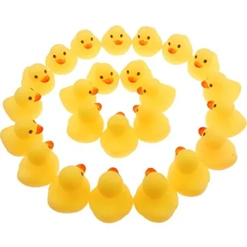 Wankko Mini Yellow Rubber Bath Ducks for Kids 24pcs