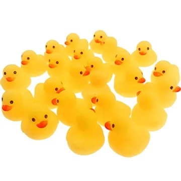 Wankko Mini Yellow Rubber Bath Ducks for Kids 24pcs