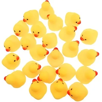 Wankko Mini Yellow Rubber Bath Ducks for Kids 24pcs