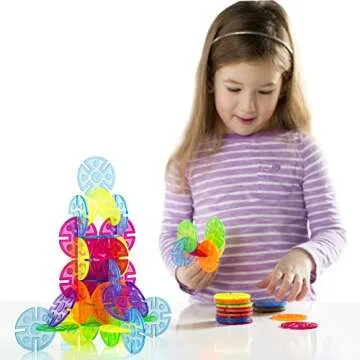 Guidecraft Interlox Discs 96-Piece STEM Toy for Kids