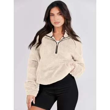 ANRABESS Womens Zip Up Hoodies Cropped Sweatshirts Fall Outfits Casual Hooded Pullover Sweaters Tops Winter Clothes 2024 Small