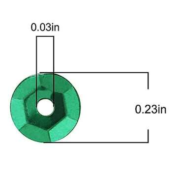 DIYASY 9800 Pcs 6MM Bulk Loose Sequins, 22 Colors Round Embroidery Sequins Cup Craft Sequins with Holes for DIY