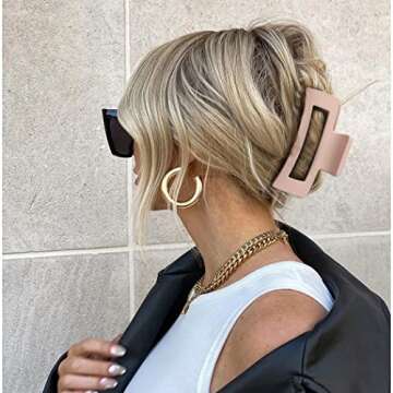 Canitor 4 PCS Elegant Hair Clips for Thick Hair