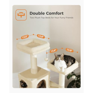 MUTTROS 70.9 Tall Cat Tree for Multiple Cats - Plush Condo