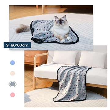 PAWZ Road Pet Dog Blanket Fleece Fabric Soft and Cute 4 Colors 4 Sizes