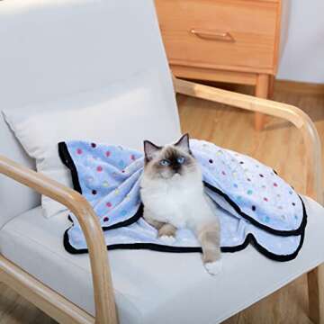 PAWZ Road Pet Dog Blanket Fleece Fabric Soft and Cute 4 Colors 4 Sizes