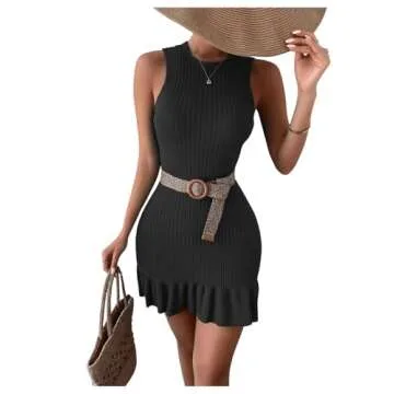 Stylish SOLY HUX Sleeveless Bodycon Dress for Summer