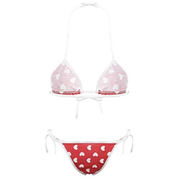Trendy DeSeeni Strawberry Print Bikini for All Sizes