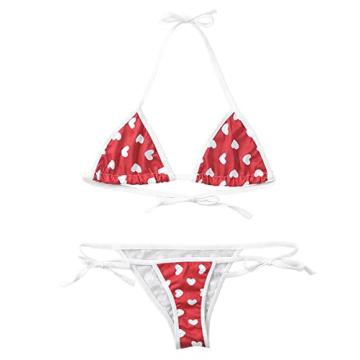 Trendy DeSeeni Strawberry Print Bikini for All Sizes
