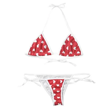 Trendy DeSeeni Strawberry Print Bikini for All Sizes