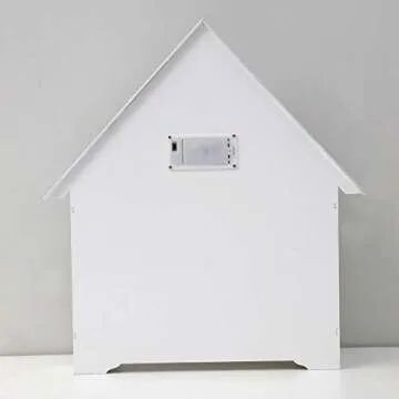 PIONEER-EFFORT White Wooden Advent Calendar for Christmas