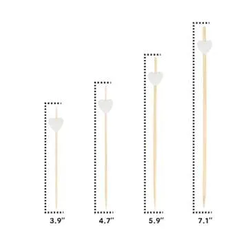 Decorative Bamboo Cocktail Picks for Parties & Events