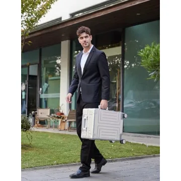 KANGSHILU Premium Aluminum Carry-On Luggage for Stylish Travelers