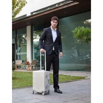 KANGSHILU Premium Aluminum Carry-On Luggage for Stylish Travelers