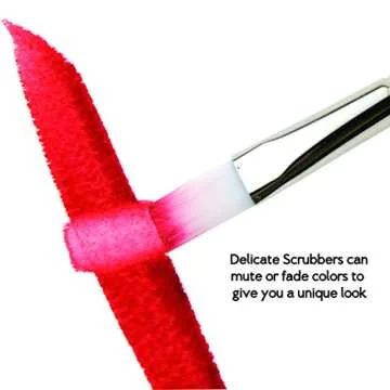 Creative Mark Scrubber Watercolor Brushes - Professional Watercolor Brushes for Scrubbing, Blotting, Re-Shaping Edges, and More! - Set of 7