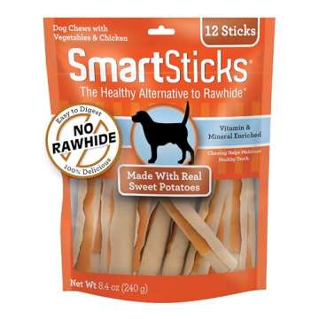 SmartBones SmartSticks, Treat Your Dog to a Rawhide-Free Chew Made With Real Meat and Vegetables