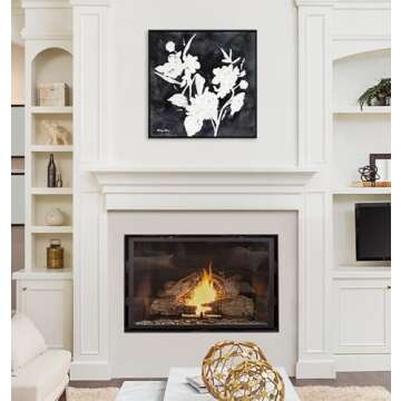 Kate and Laurel Sylvie Beaded Wildflowers Canvas Art