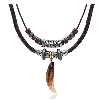 Beulous Vintage Tribal Leather Necklace for Stylish Individuals