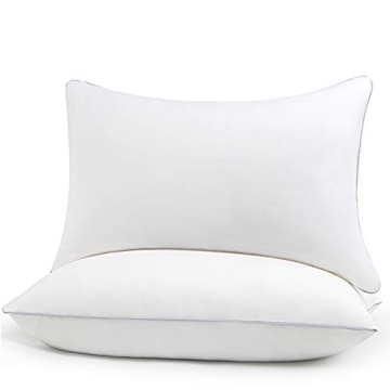 HIMOON Bed Pillows for Sleeping - Comfort of 2 Microfiber Cooling Pillows