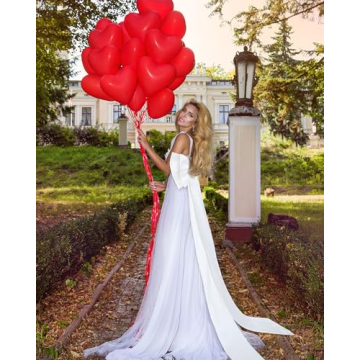 Chuarry Long Satin Big Bow for Weddings and Occasions