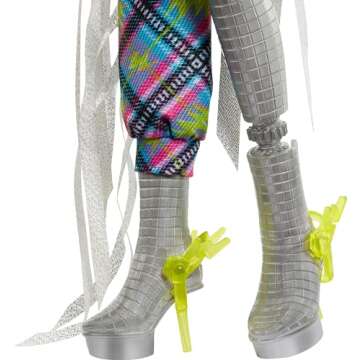 Monster High Monster Fest Doll, Frankie Stein with Glam Outfit & Festival Themed Accessories Like Snacks, Band Poster, Statement Bag & More