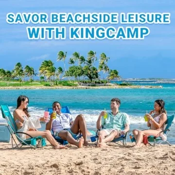 Portable High Back Beach Chair with Cup Holder