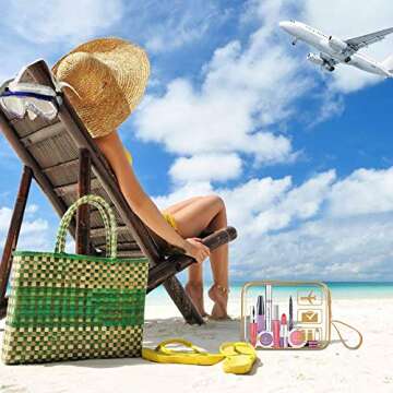 ANRUI Clear TSA-Approved Toiletry Bags for Travel