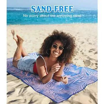 POUFIHARS Beach Towel for Sand-Free Fun and Comfort