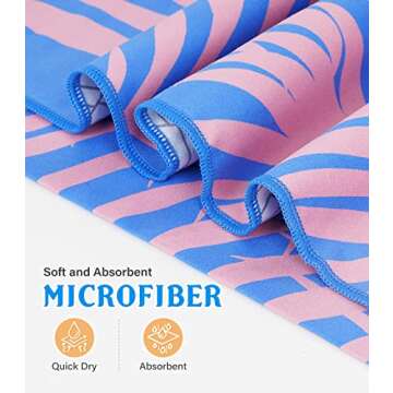 POUFIHARS Beach Towel for Sand-Free Fun and Comfort