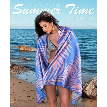POUFIHARS Beach Towel for Sand-Free Fun and Comfort