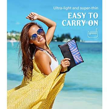 POUFIHARS Beach Towel for Sand-Free Fun and Comfort