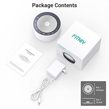 Fitniv White Noise Machine for Better Sleep Anytime