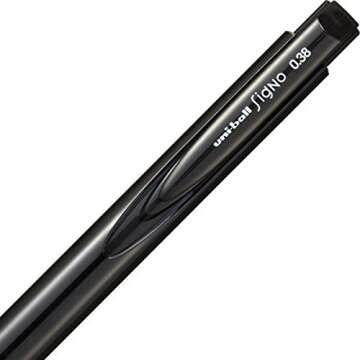 Uni Ball Signo Knock Ballpoint Pen RT1 0.38mm Color, Black (UMN15538.24)