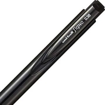 Uni Ball Signo Knock Ballpoint Pen RT1 0.38mm Color, Black (UMN15538.24)