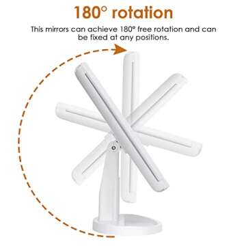 LeeWent Lighted Makeup Mirror with Adjustable Brightness