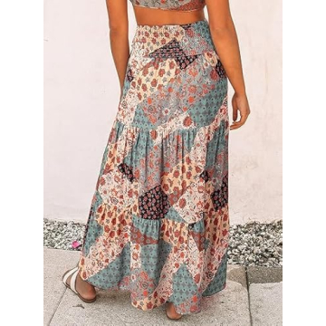 EARKOHA Women’s Boho Maxi Skirt Perfect for Summer Style