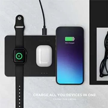 Satechi Trio Wireless Charger for iPhone, AirPods & Watch
