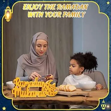 Ramadan Table Decor Ramadan Wood Sign Ramadan Mubarak Sign Ramadan Mubarak Wooden Ornament Ramadan Wood Tabletop Decor for Ramadan Mubarak Party Decorations(Ramadan)