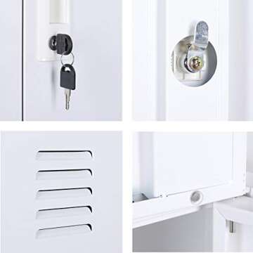 NITETRONIC 9-Door Metal Locker for Home and Office