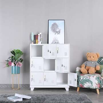 NITETRONIC 9-Door Metal Locker for Home and Office