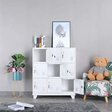 NITETRONIC 9-Door Metal Locker for Home and Office