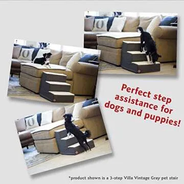 Majestic Pet 4 Step Dog Stairs for Small Dogs